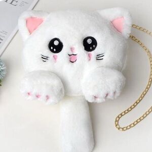 🖤Cute Cat Tail Soft Plush Shoulder Bag